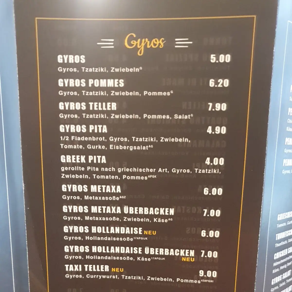 Speisekarte photo 2