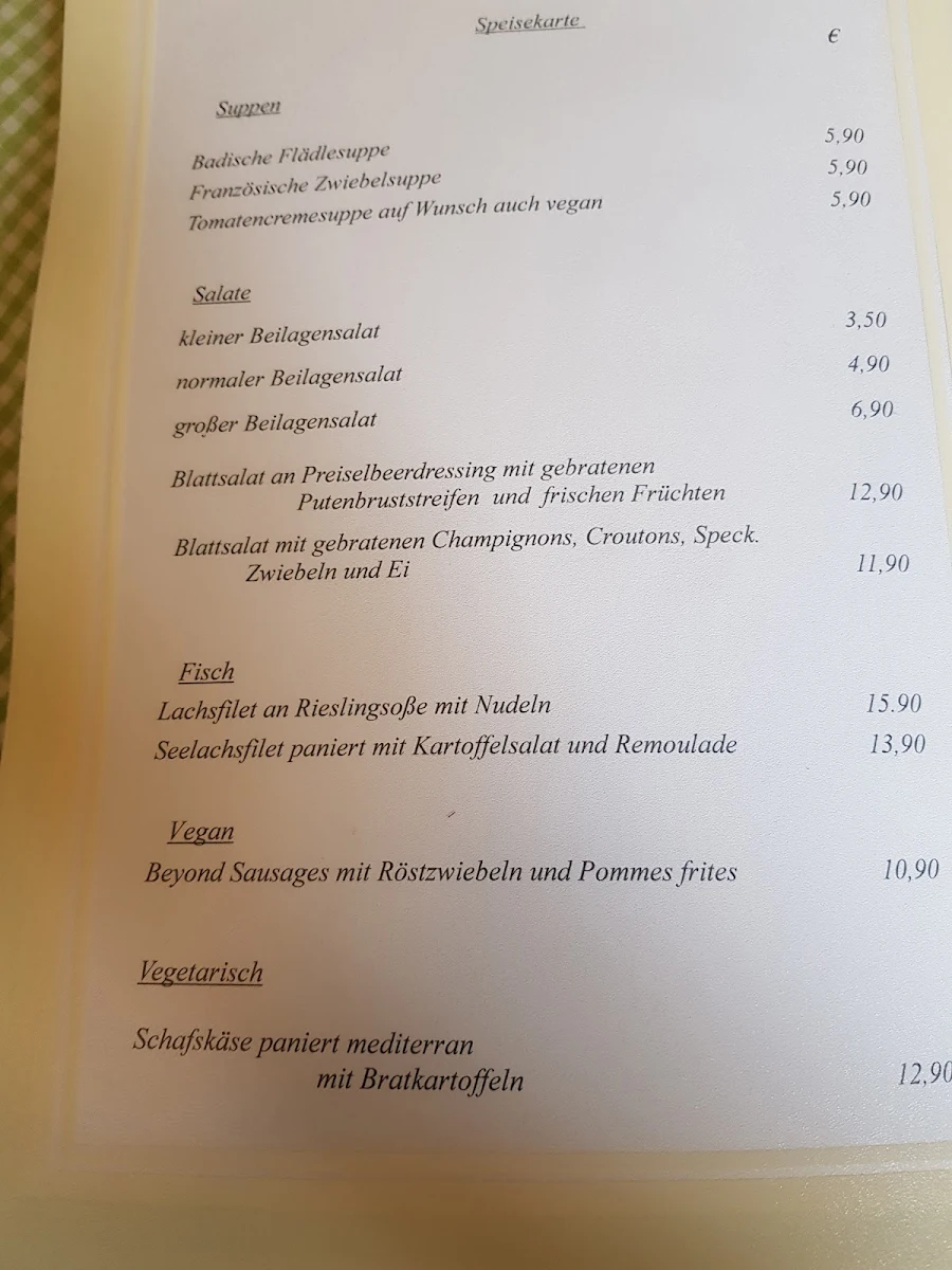 Speisekarte photo 2