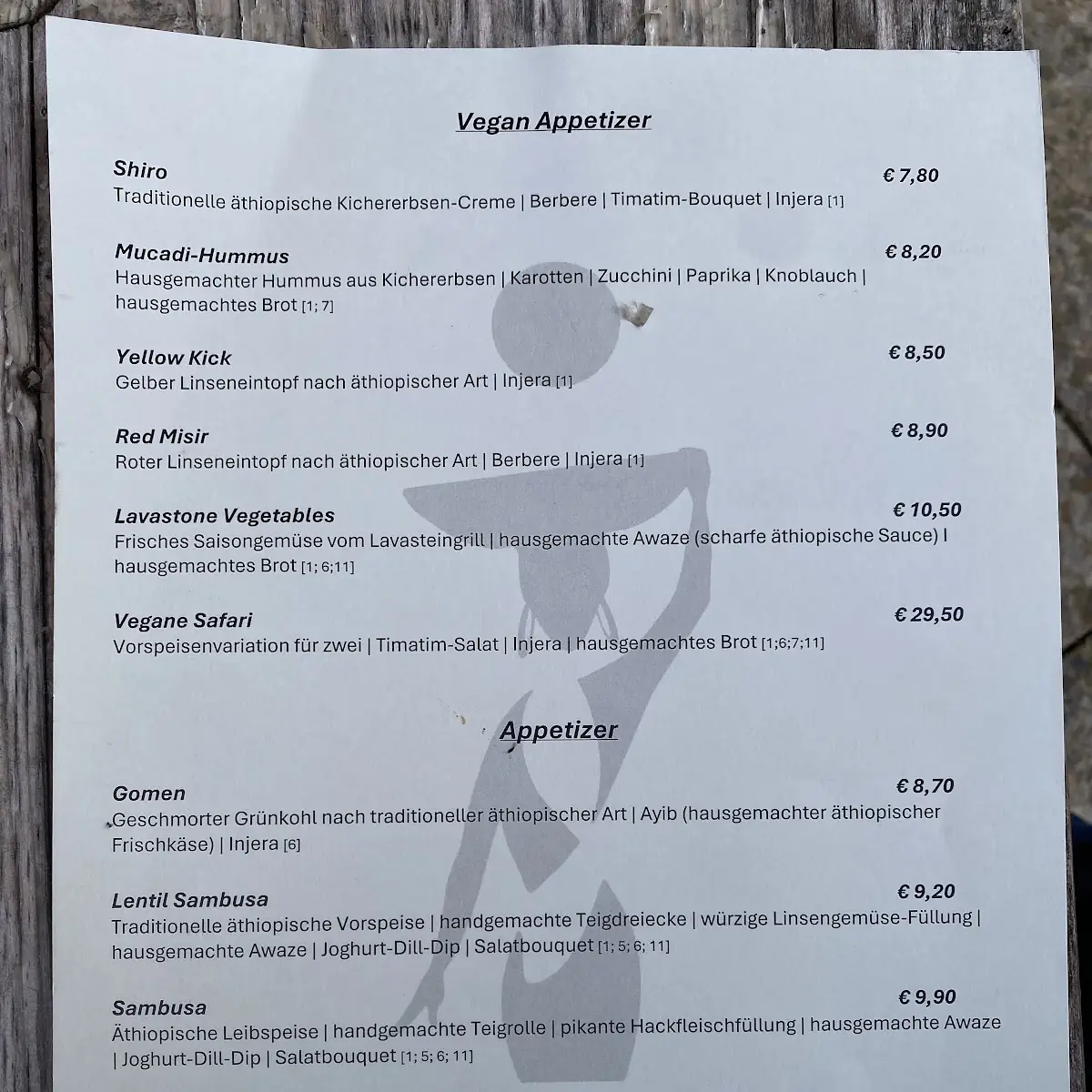 Speisekarte photo 3