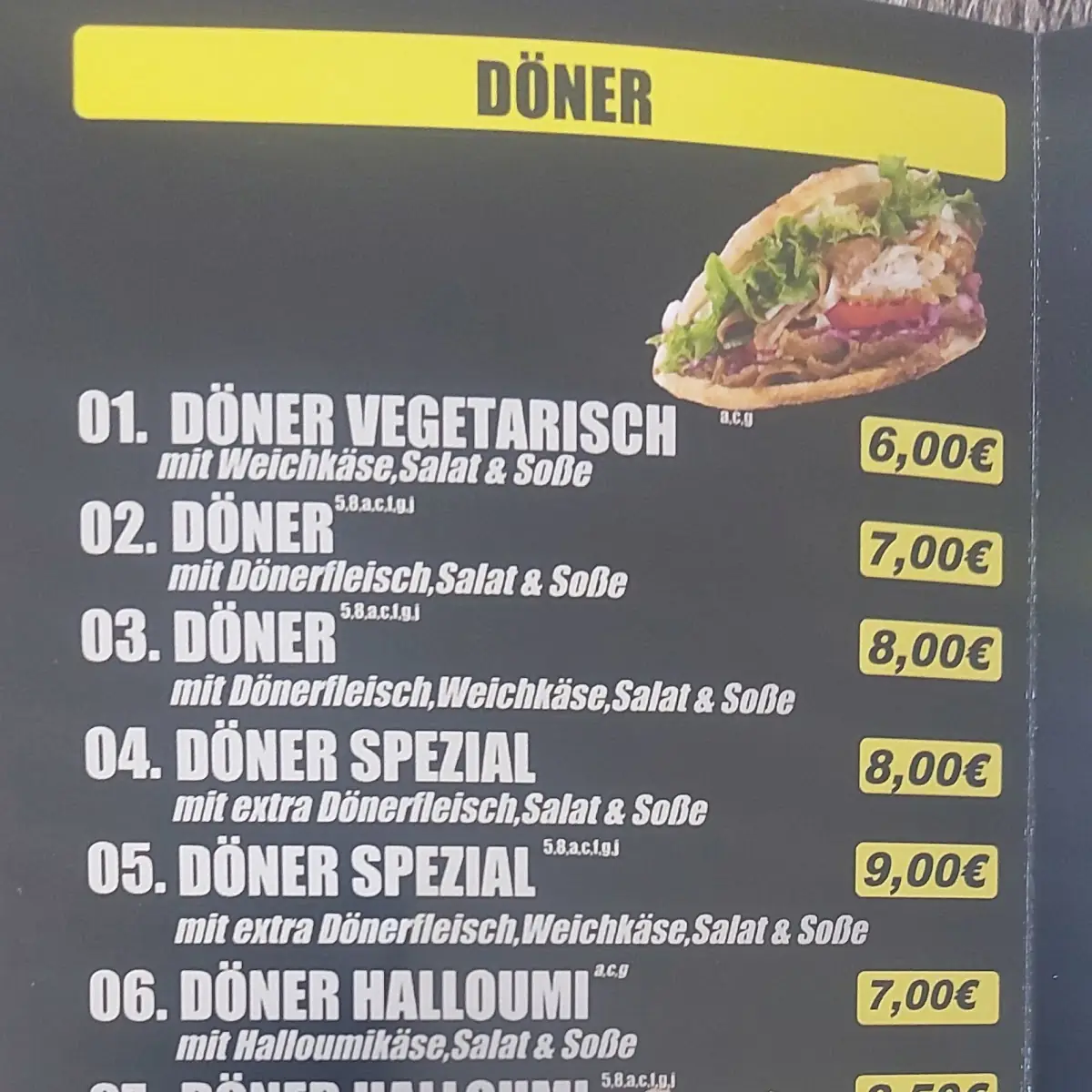 Speisekarte photo 5