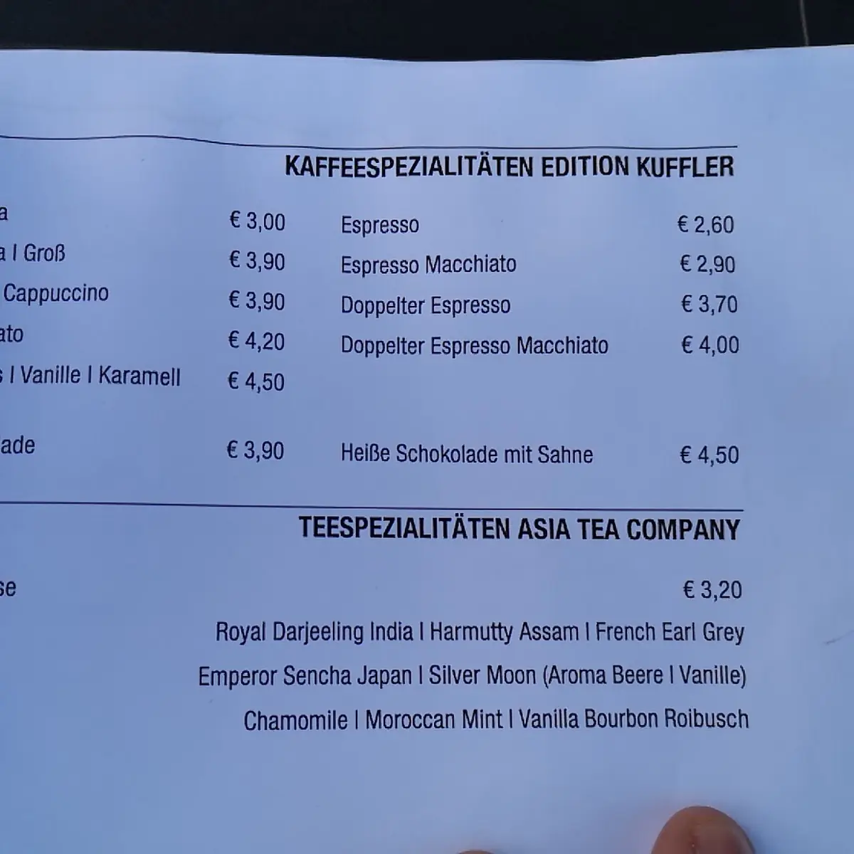 Speisekarte photo 2