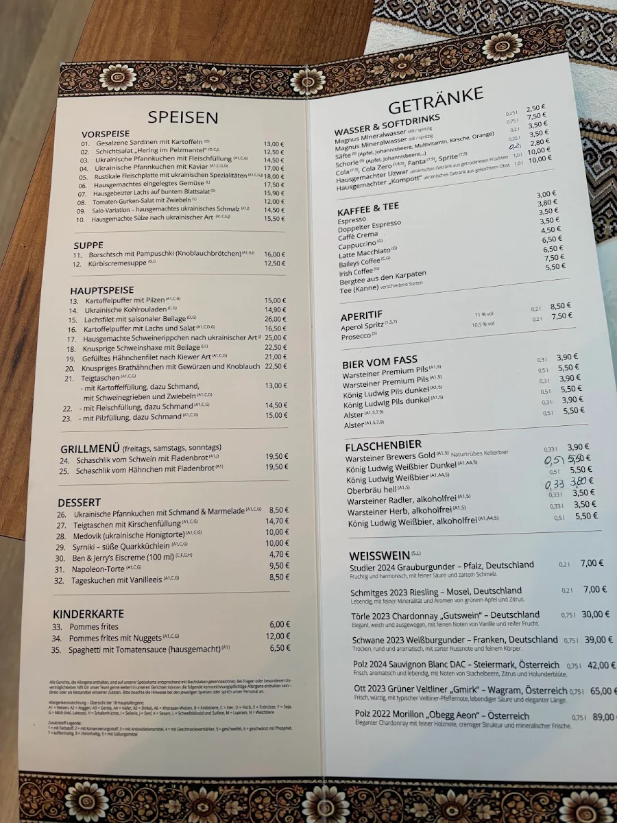 Speisekarte photo 4