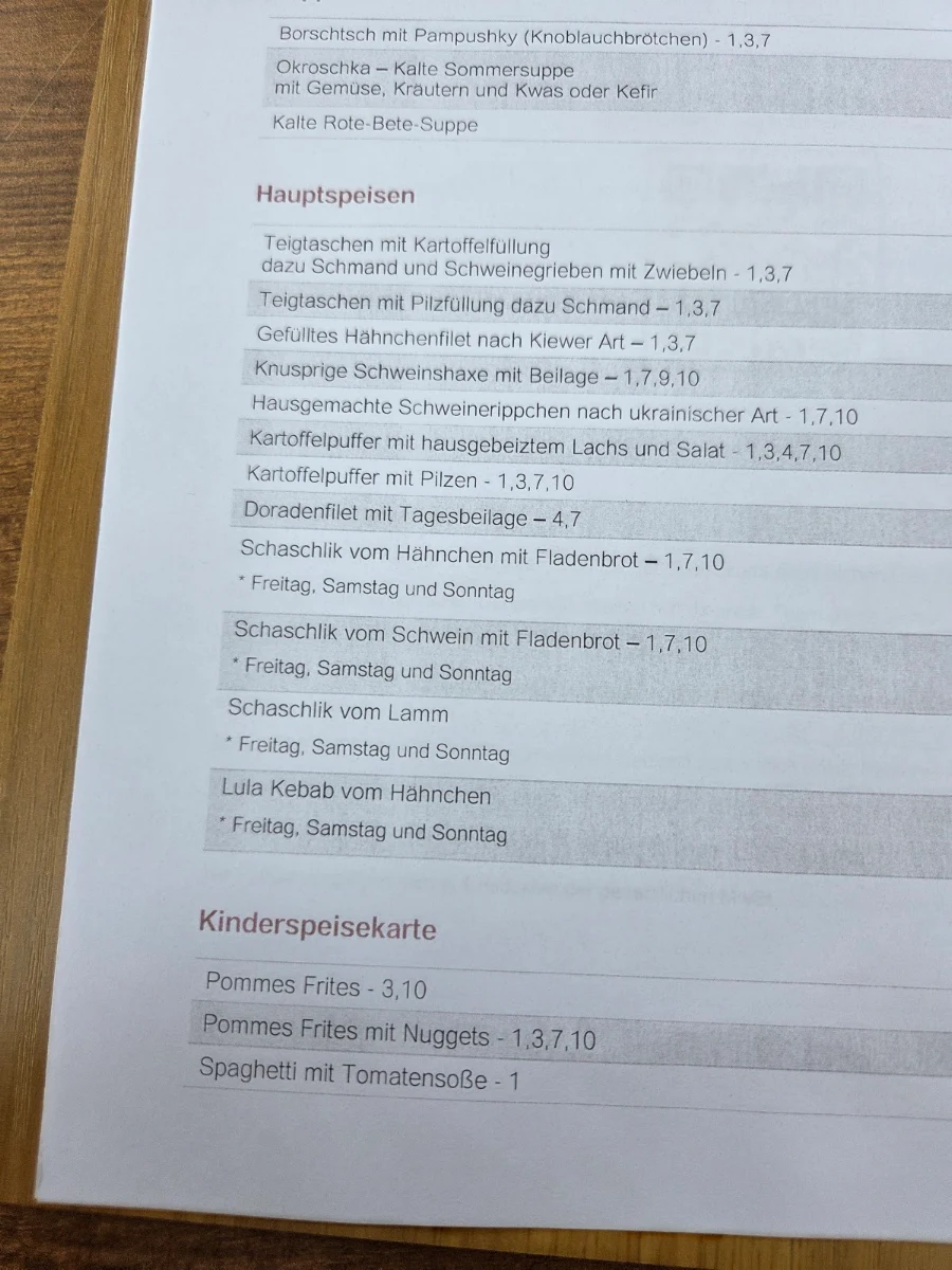 Speisekarte photo 5