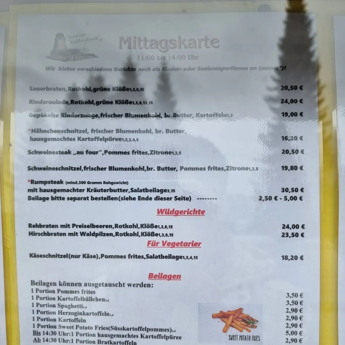 Speisekarte photo 2