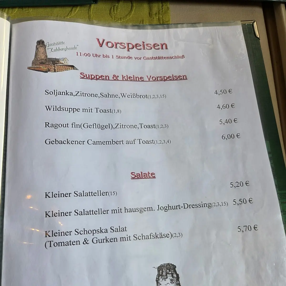 Speisekarte photo 3