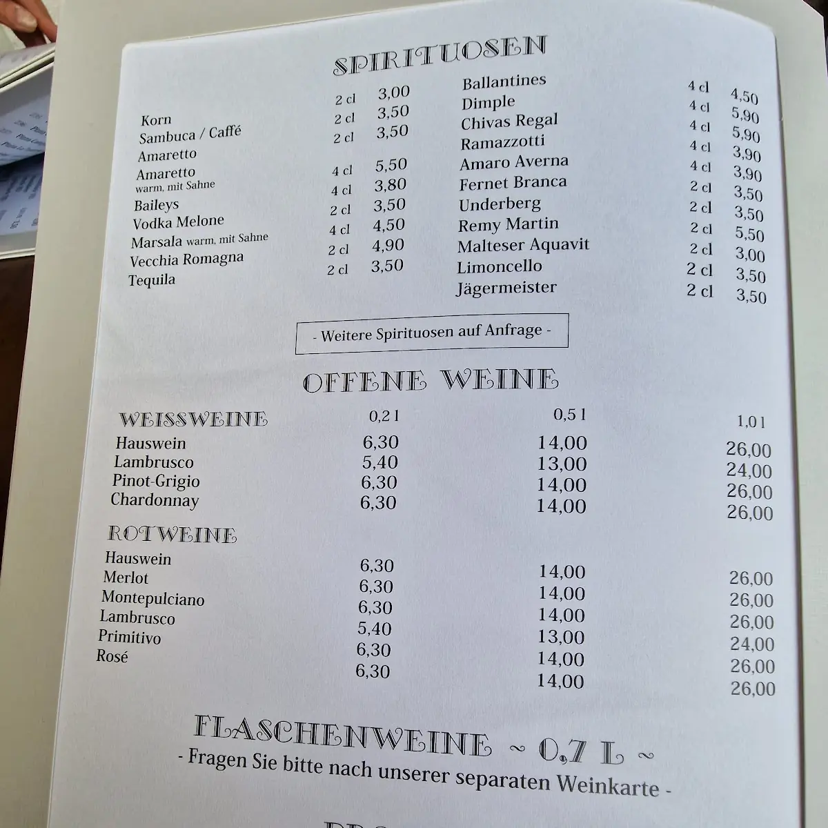 Speisekarte photo 2
