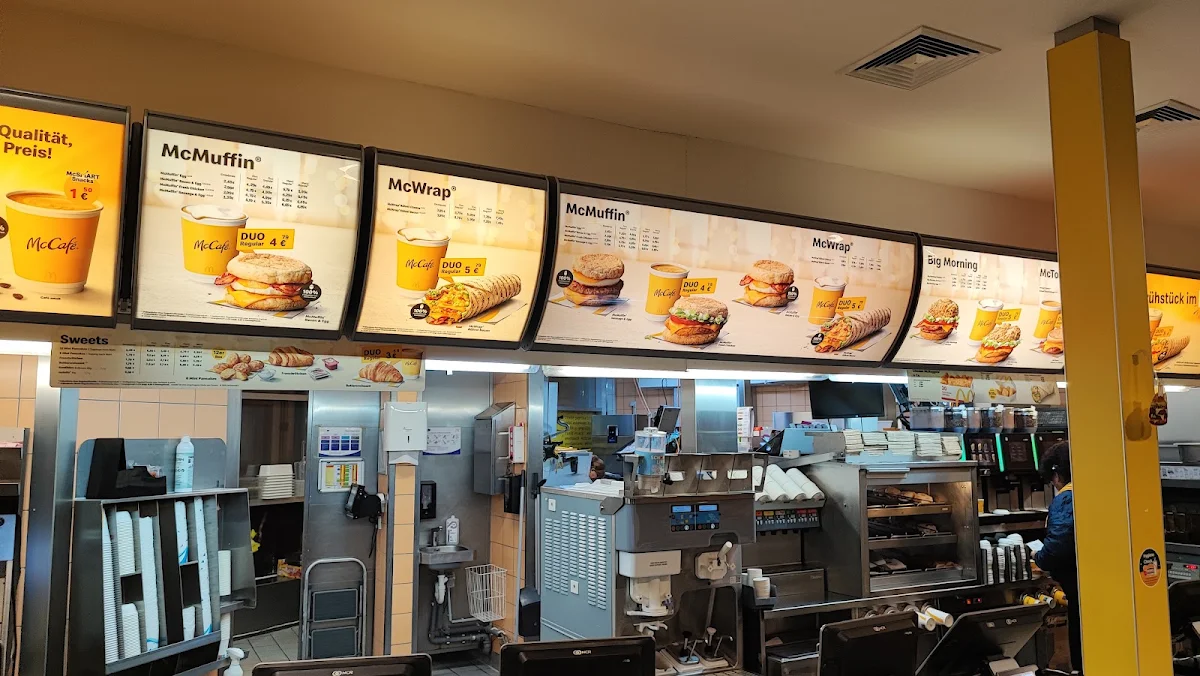 Speisekarte, McDonald's