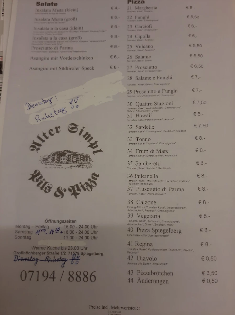 Speisekarte photo 5