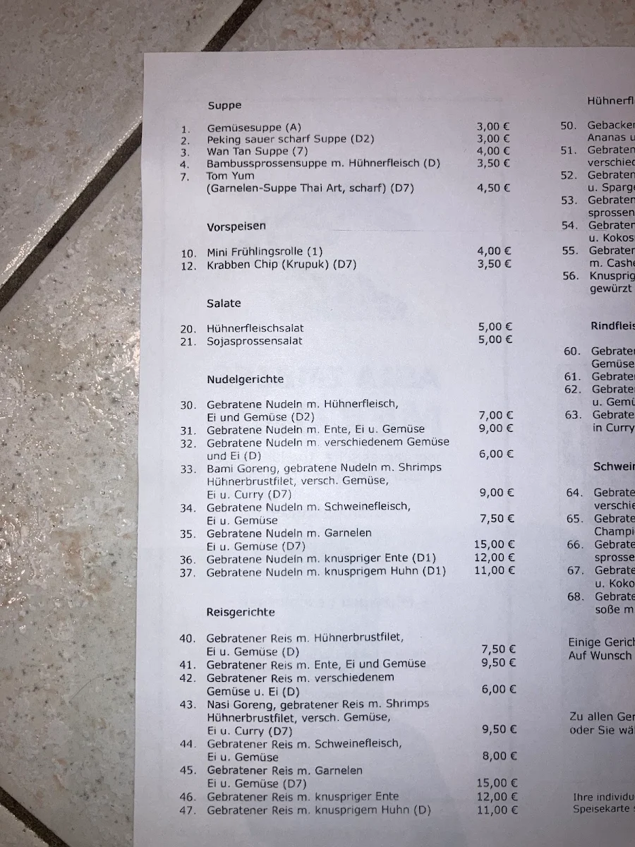 Speisekarte photo 1