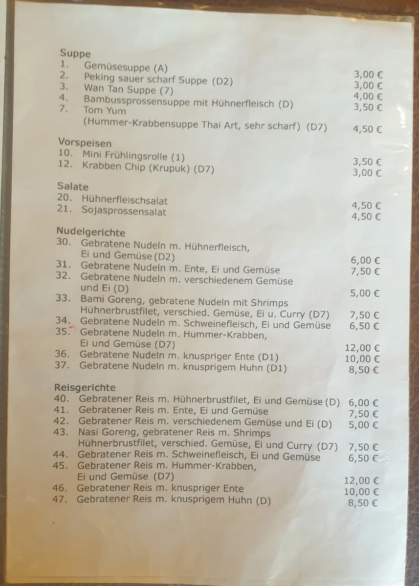 Speisekarte photo 2