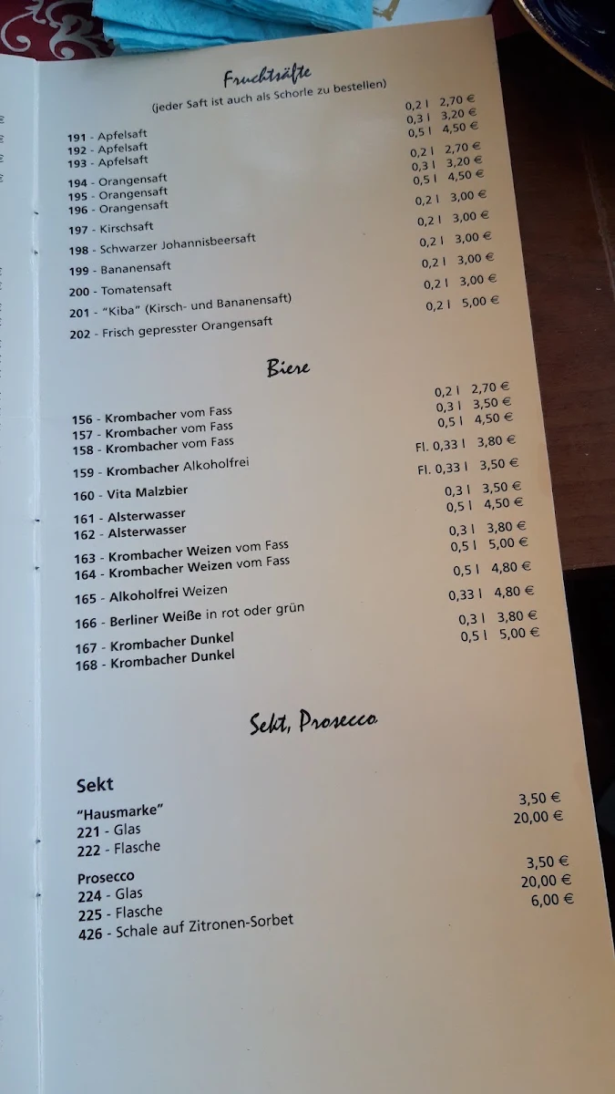 Speisekarte photo 2