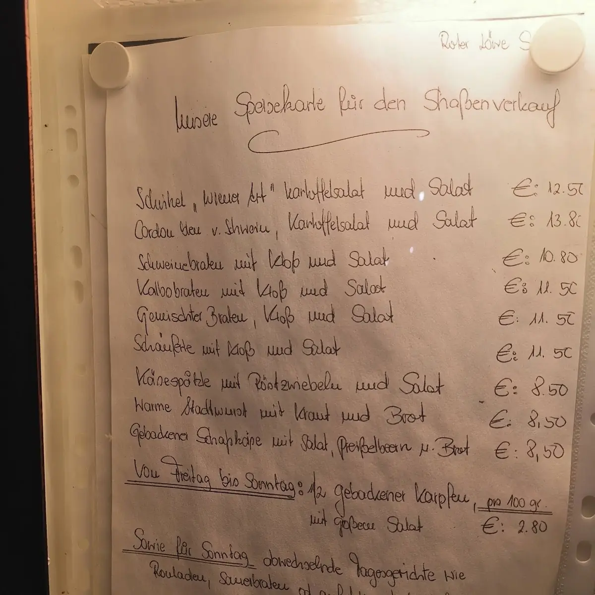 Speisekarte photo 5