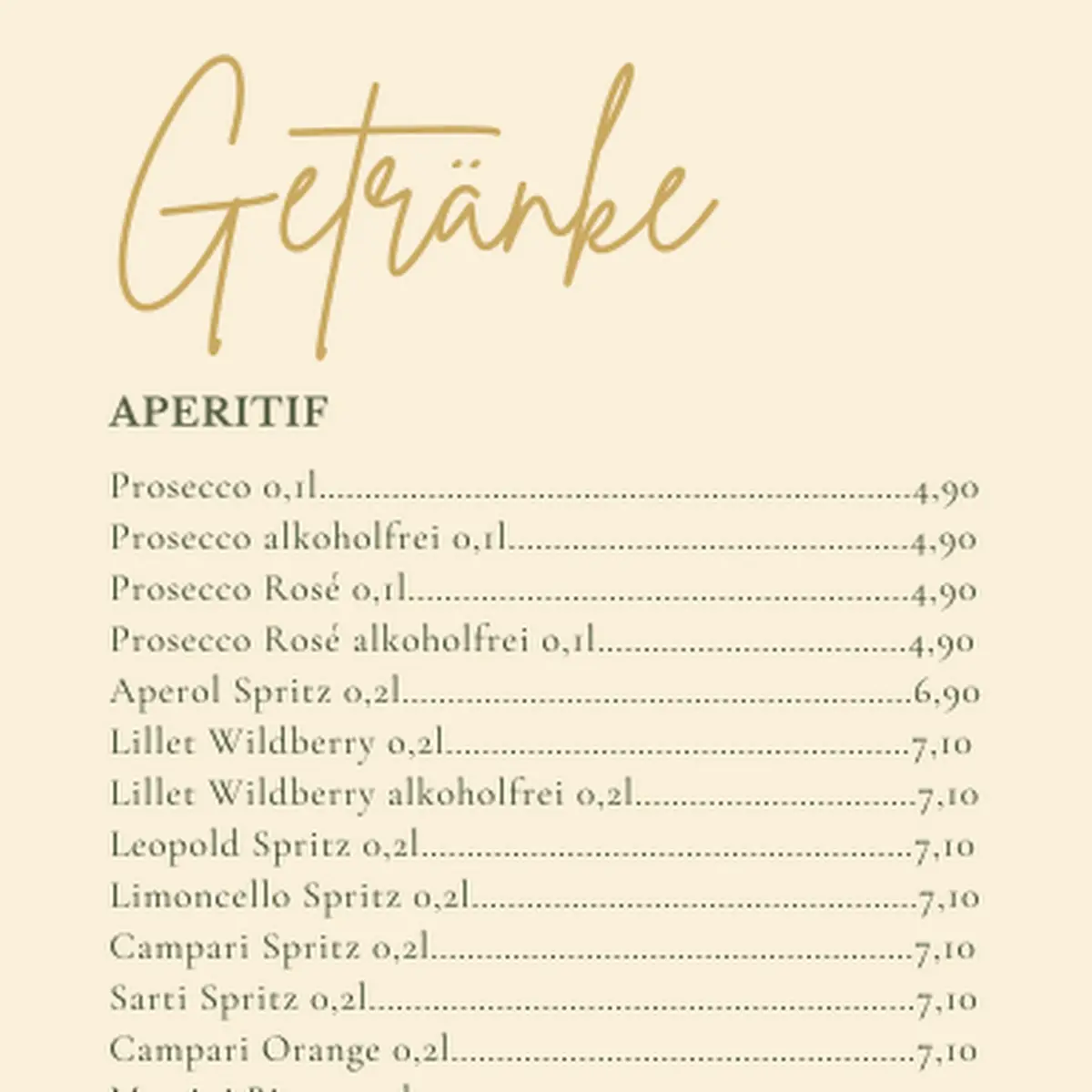 Speisekarte photo 2