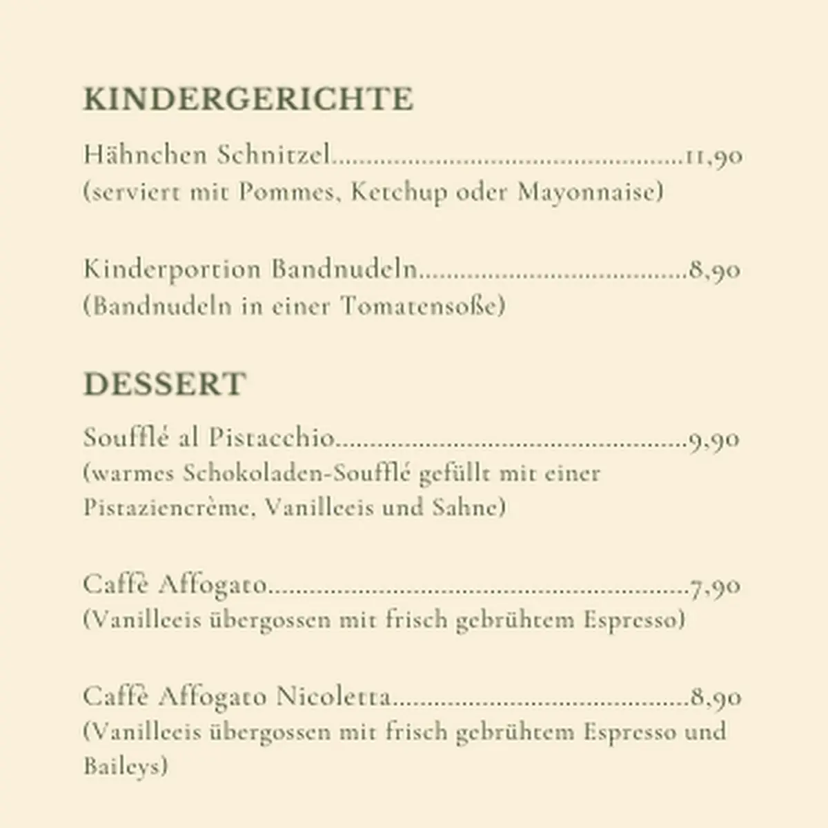 Speisekarte photo 8