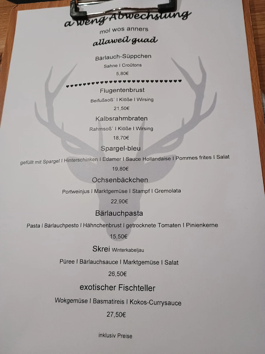 Speisekarte photo 1