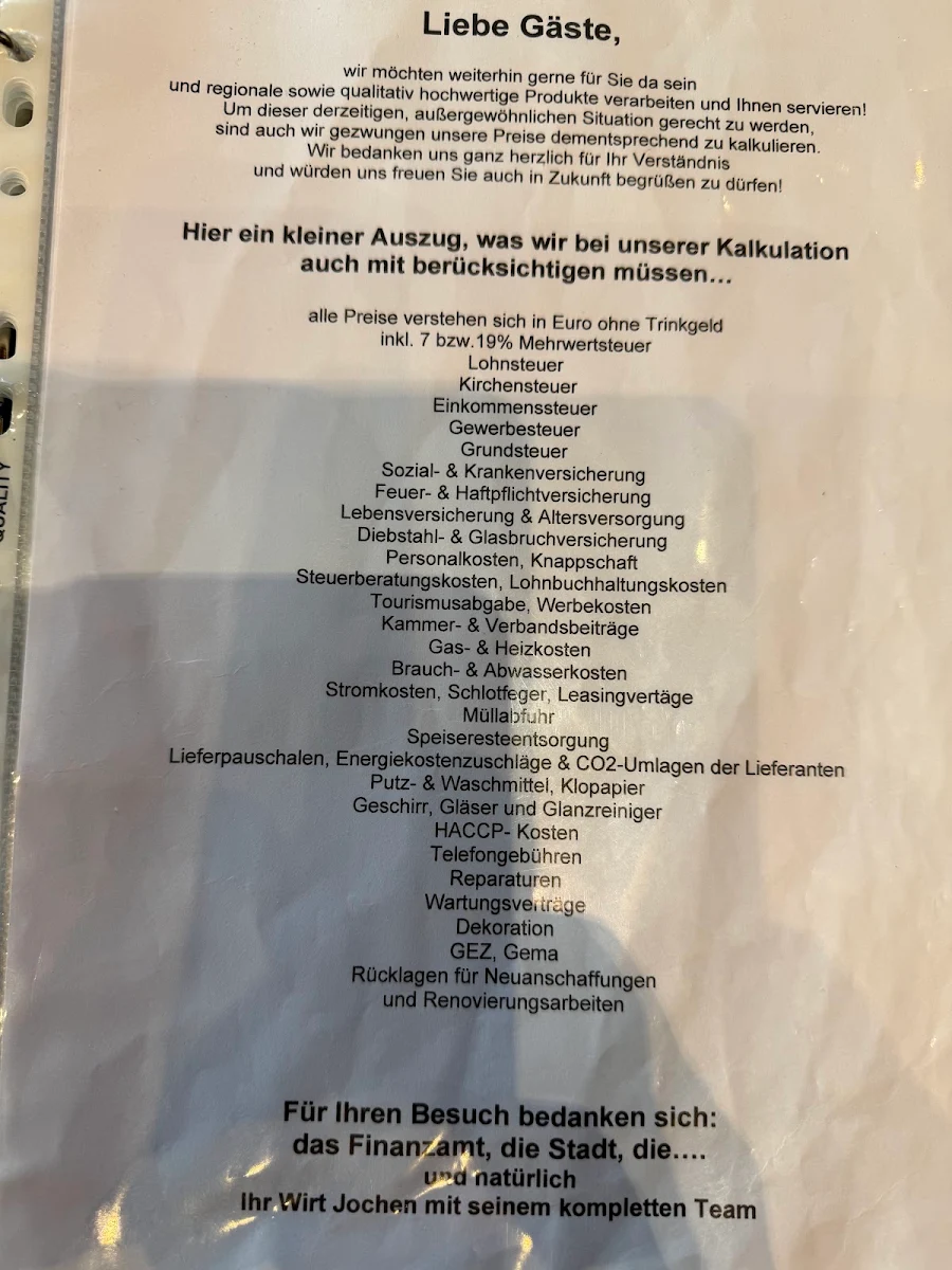 Speisekarte photo 2