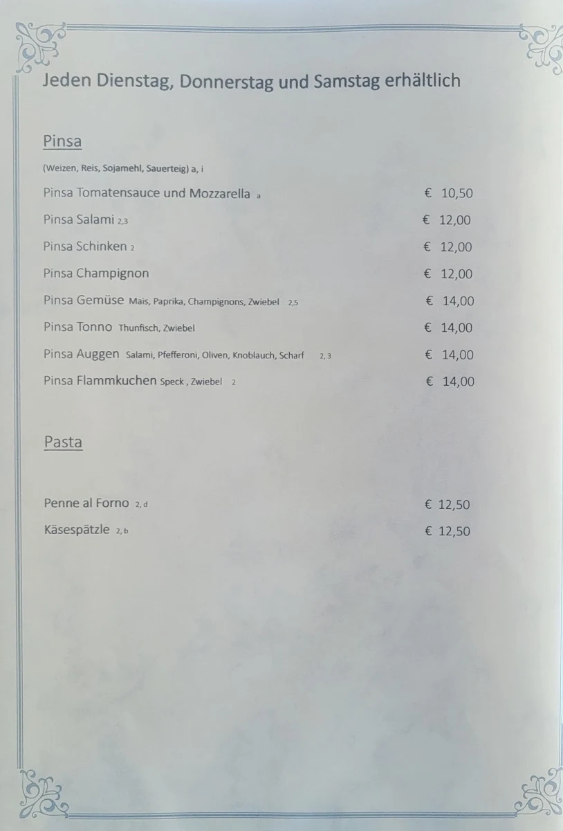 Speisekarte photo 3
