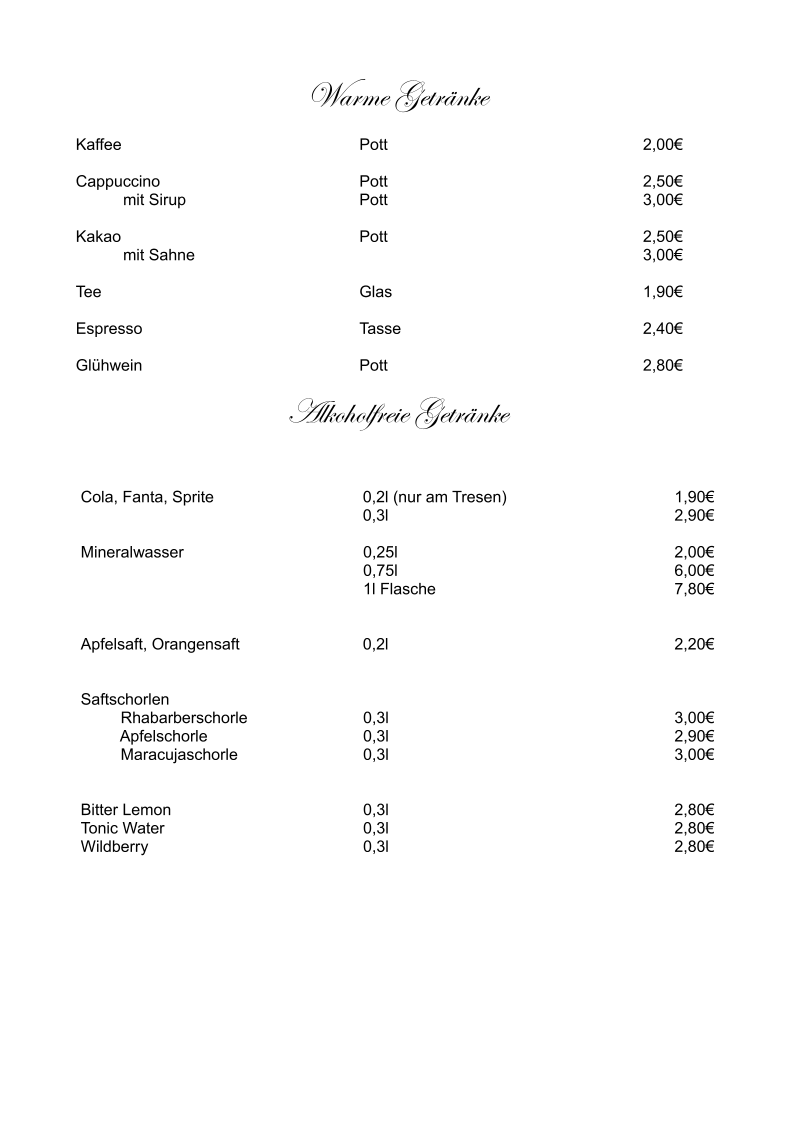 Speisekarte photo 6