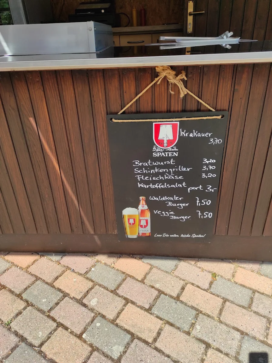 Speisekarte, Café am Waldkater