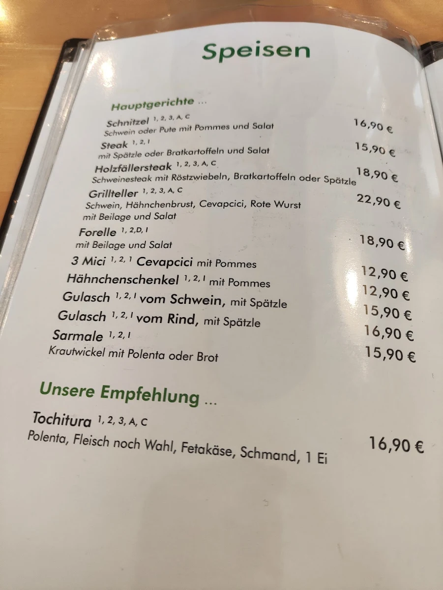 Speisekarte photo 2