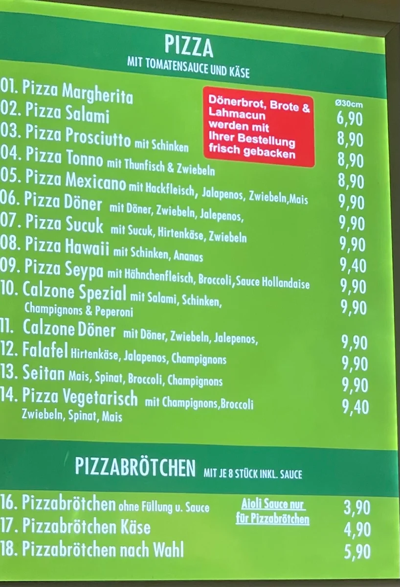 Speisekarte photo 2