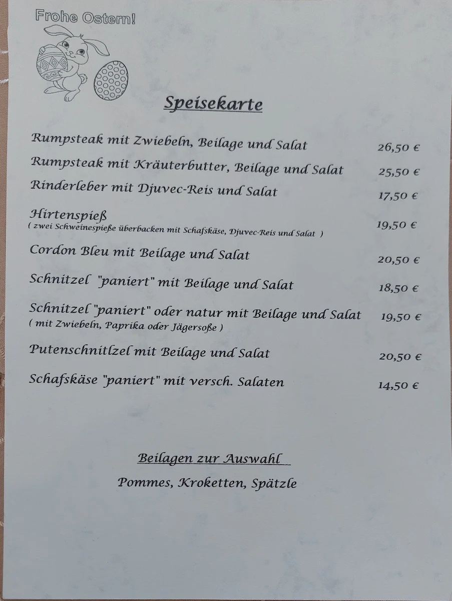 Speisekarte photo 1