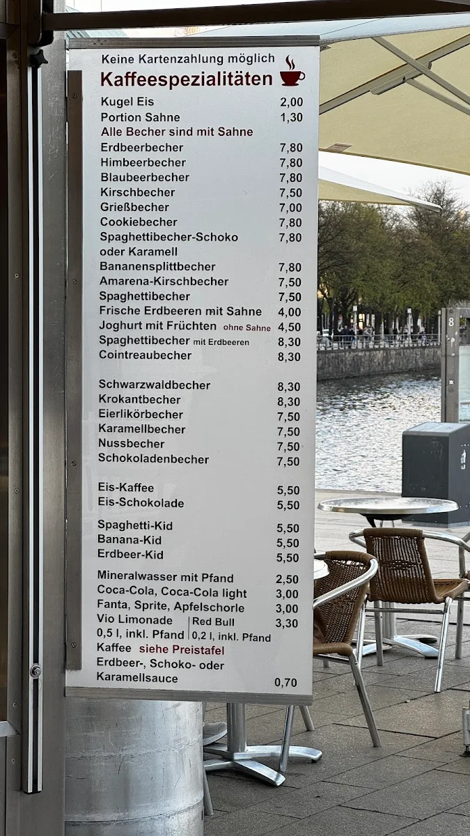 Speisekarte, Warneke Eis