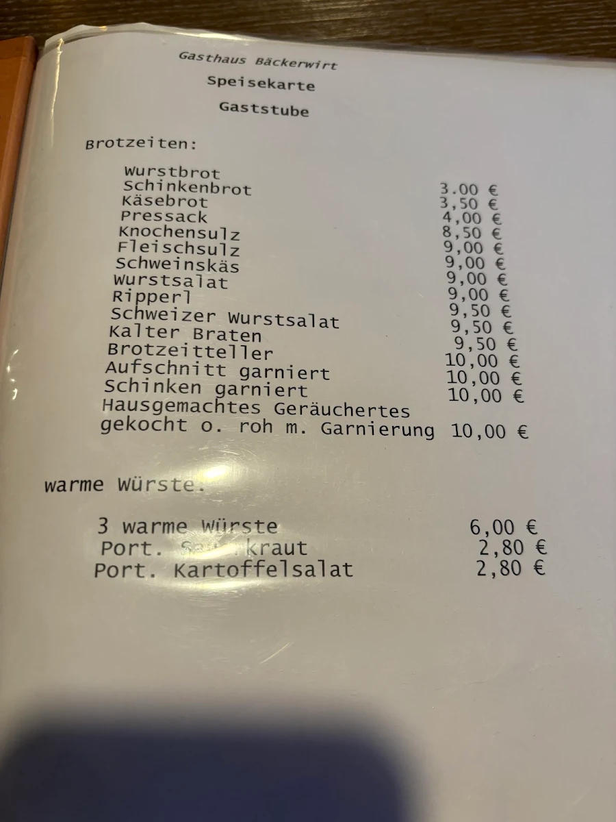 Speisekarte photo 1