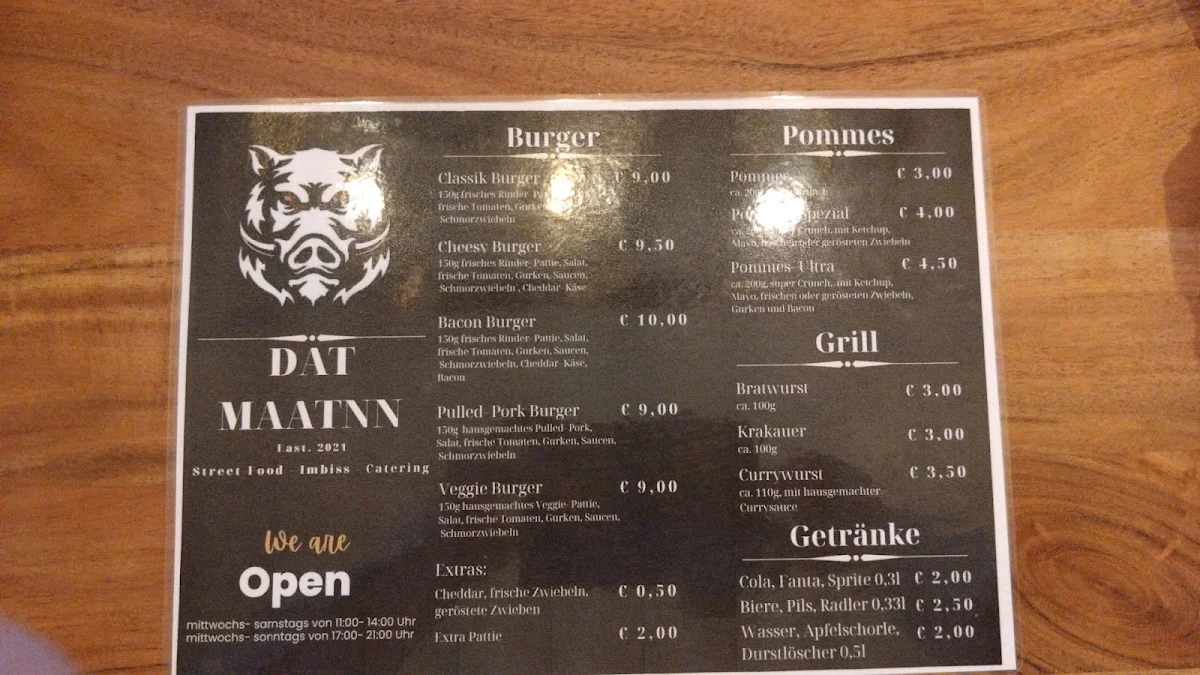 Speisekarte, Dat Maatnn UG