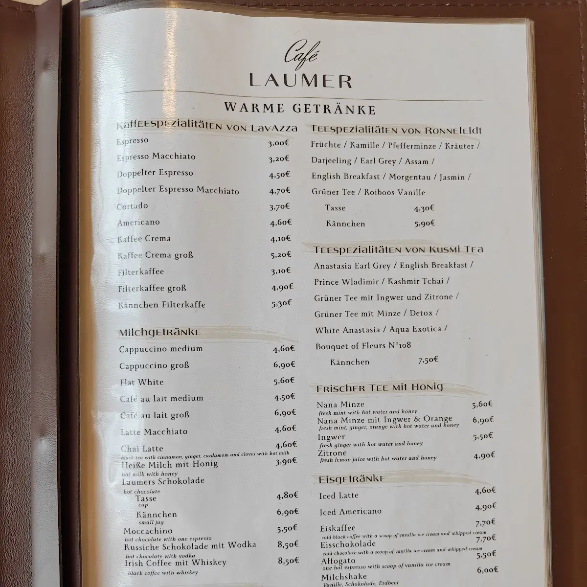 Speisekarte photo 1