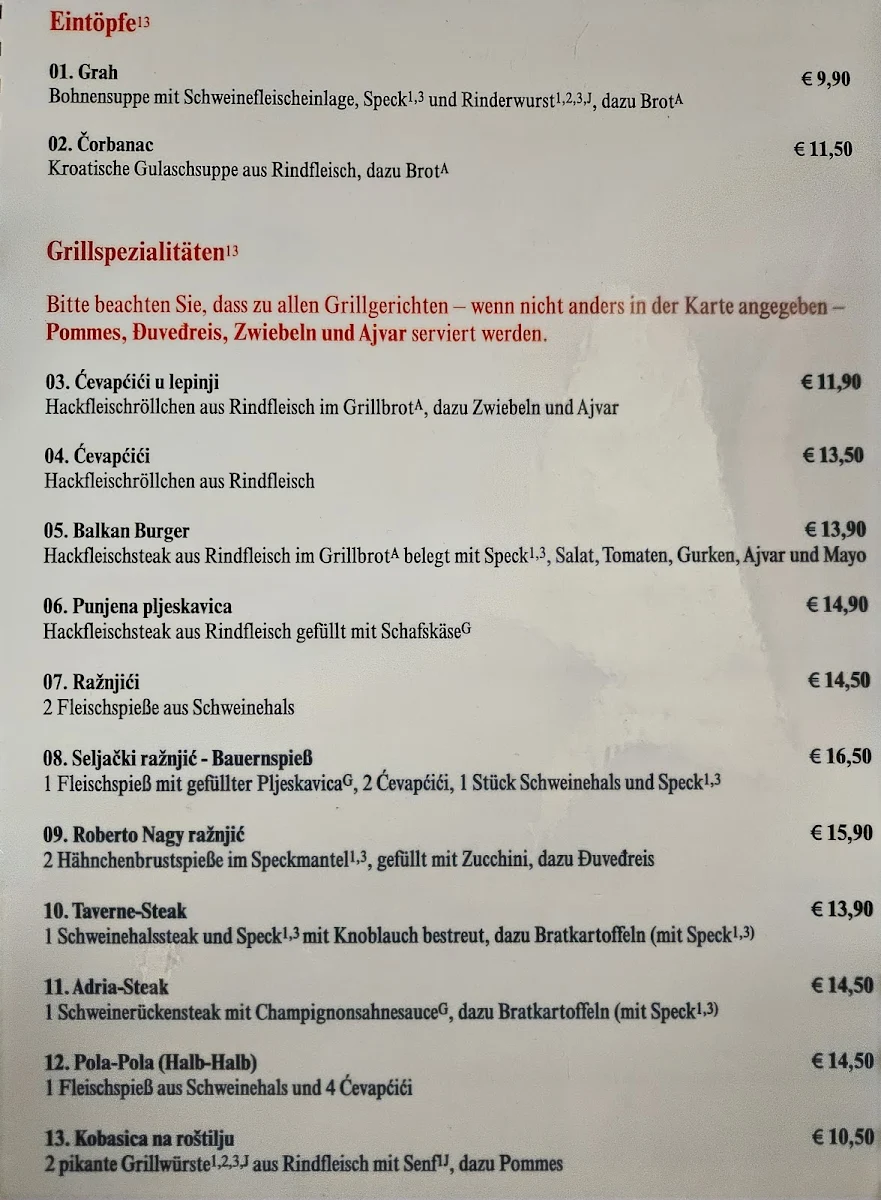 Speisekarte photo 3