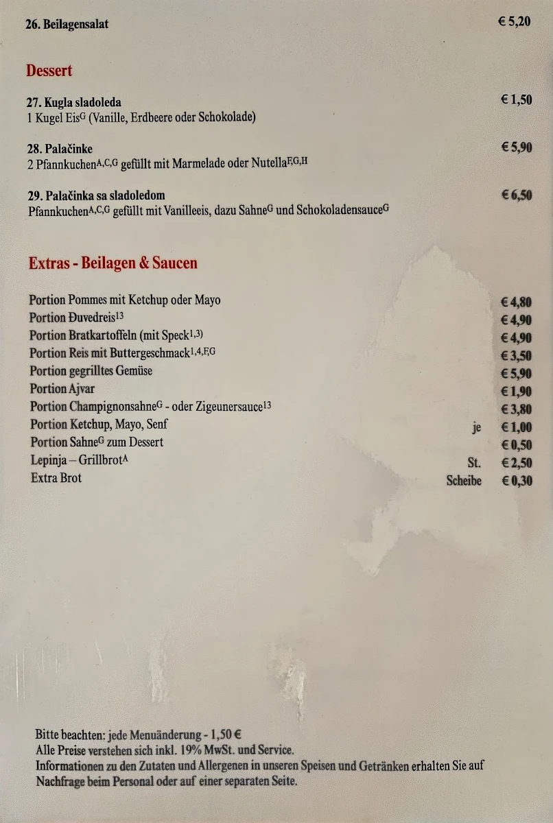 Speisekarte photo 4