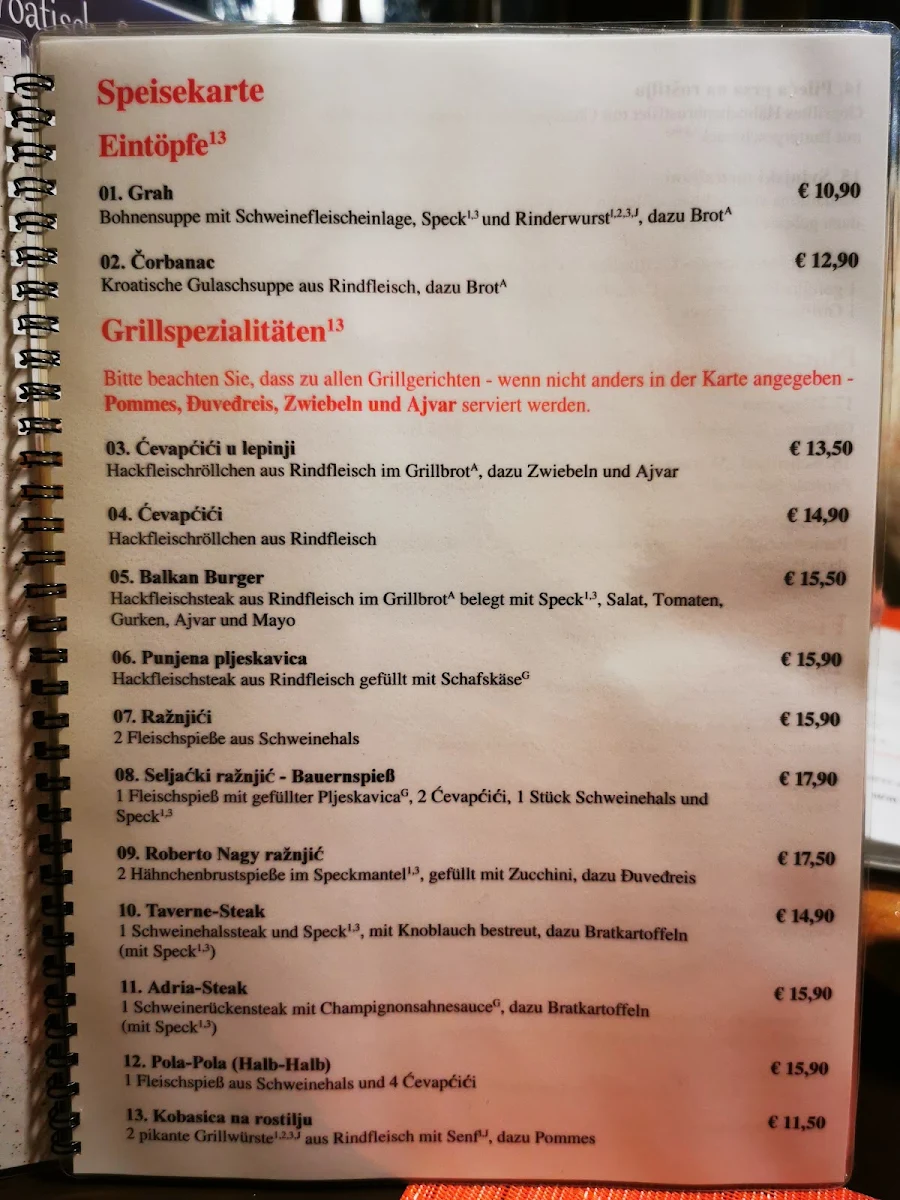 Speisekarte photo 8