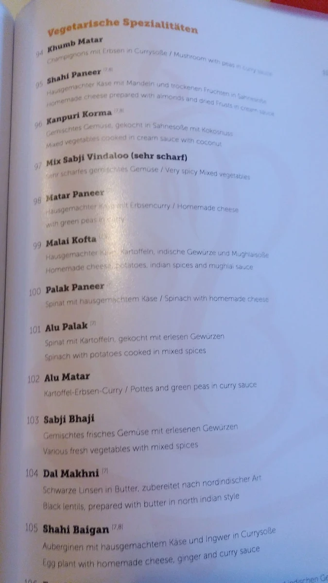 Speisekarte photo 5