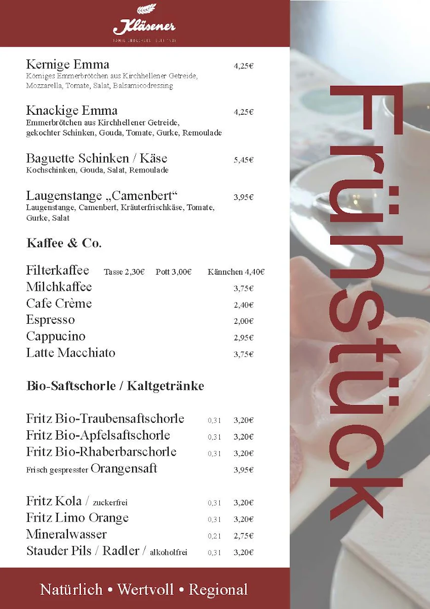 Speisekarte photo 1