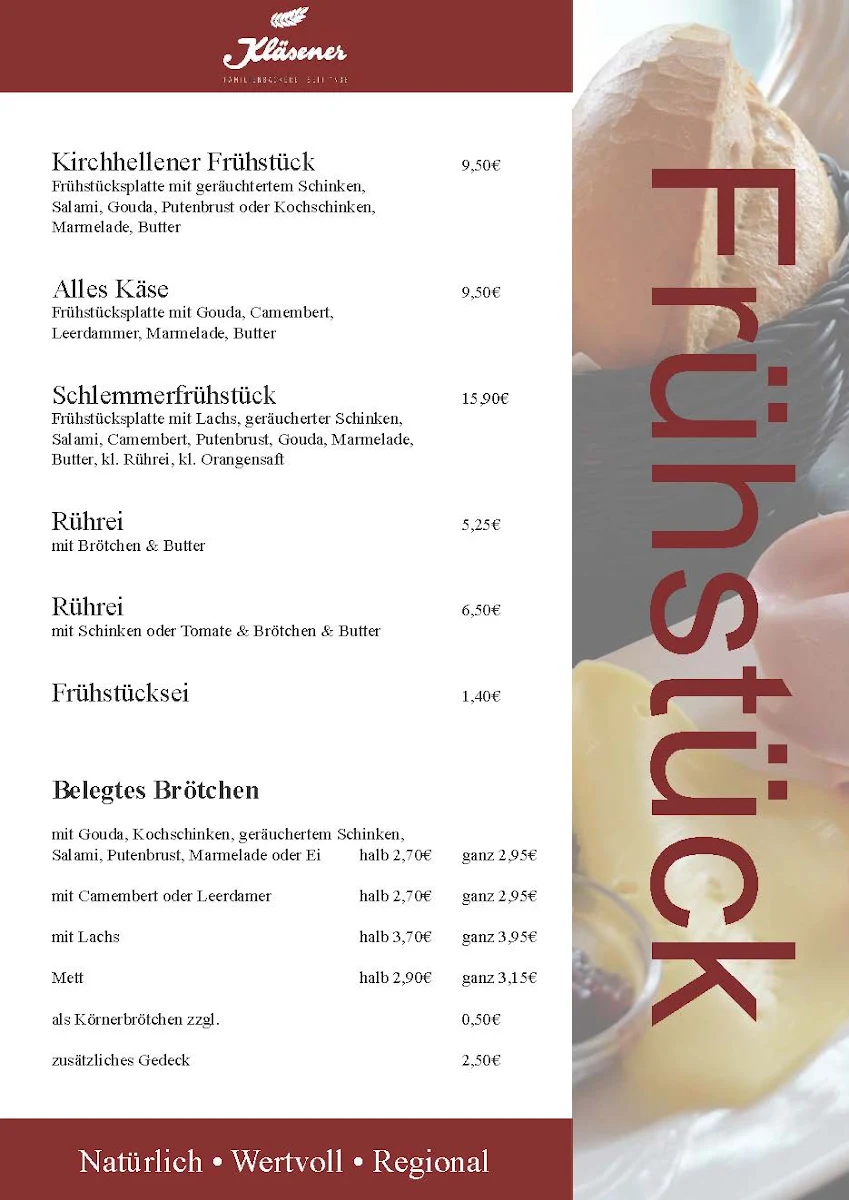 Speisekarte photo 2