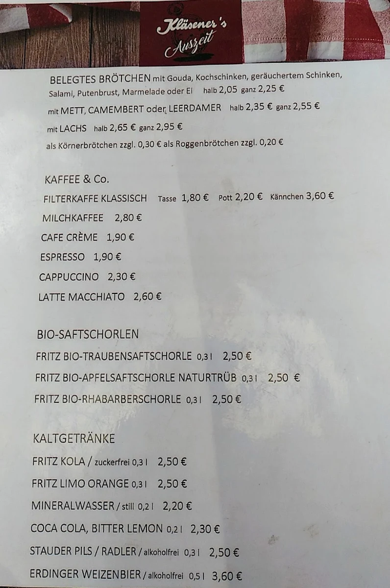 Speisekarte photo 4