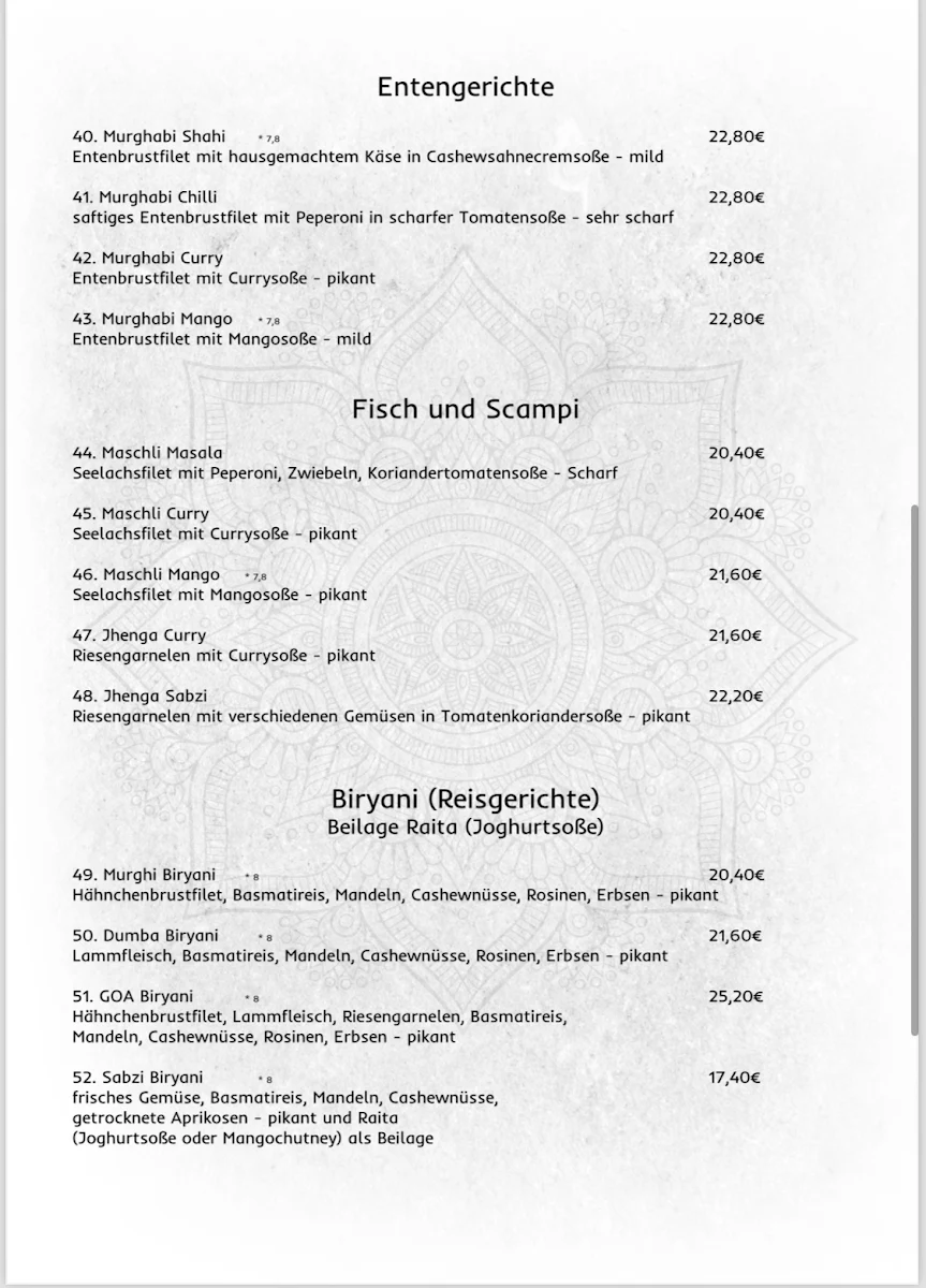 Speisekarte photo 3