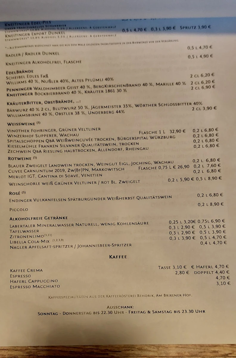 Speisekarte photo 1