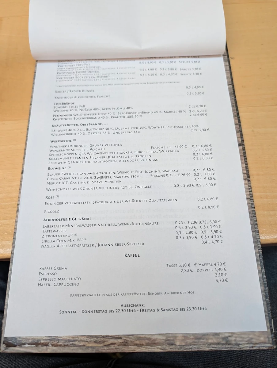 Speisekarte photo 3