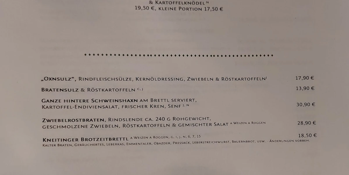 Speisekarte photo 5