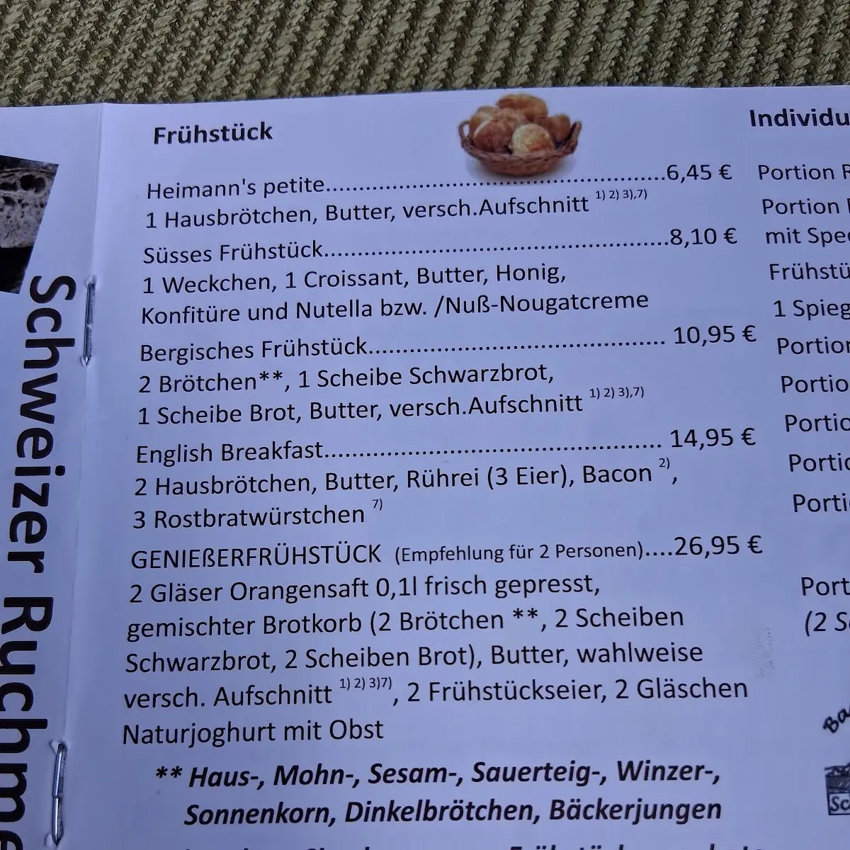 Speisekarte photo 1