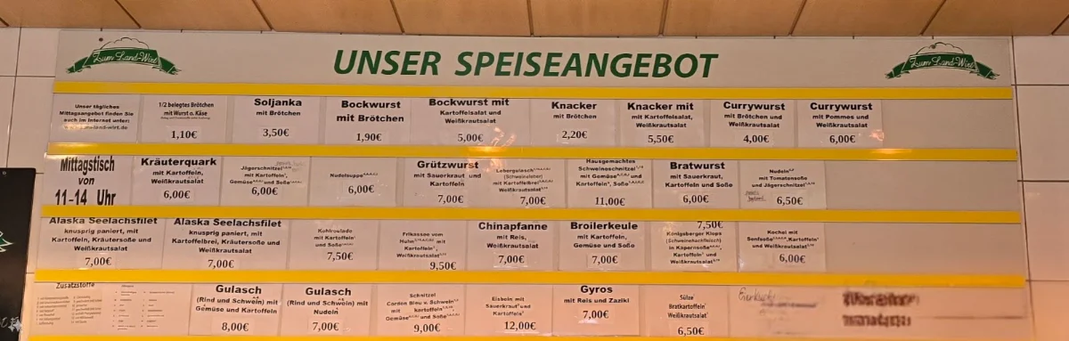Speisekarte photo 2