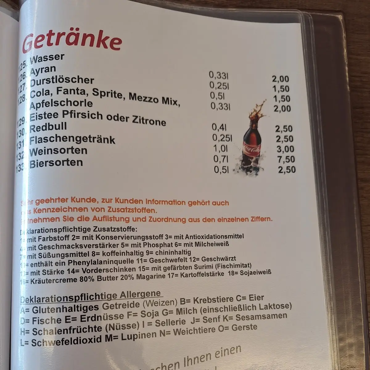 Speisekarte photo 3
