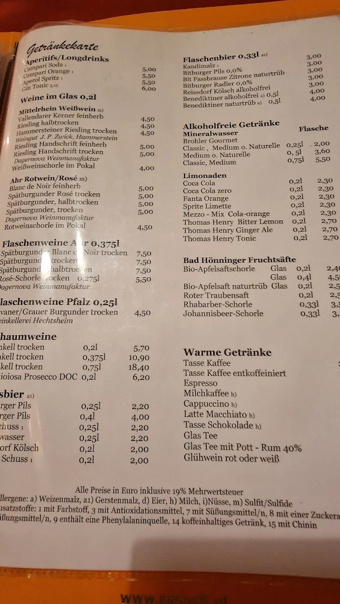 Speisekarte photo 3