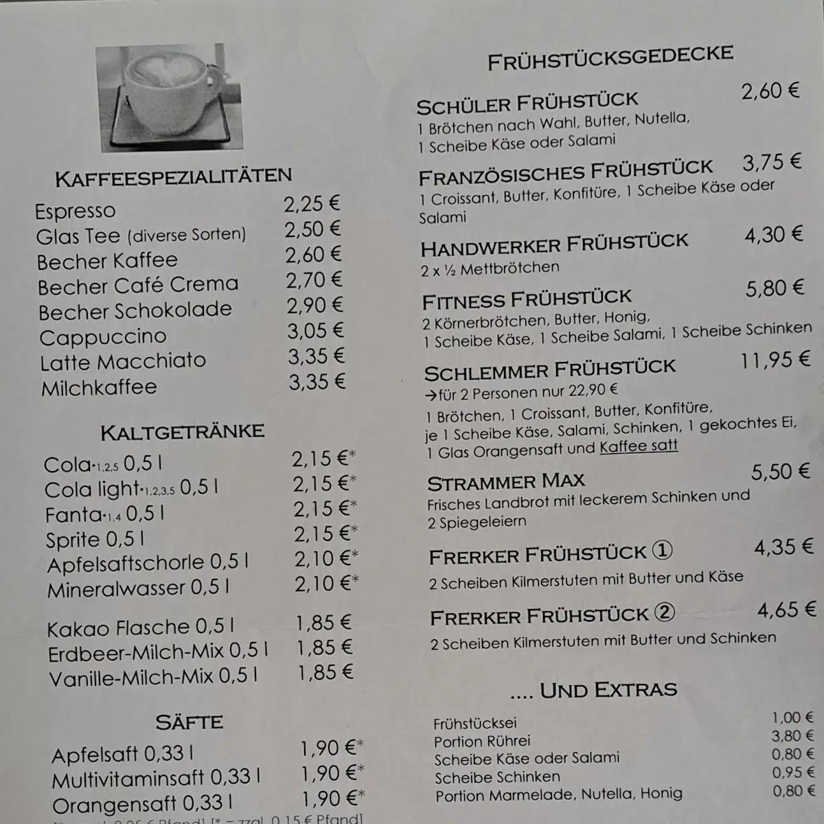 Speisekarte photo 1