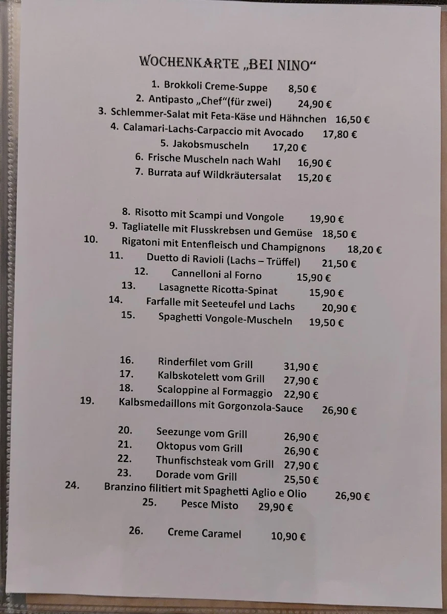 Speisekarte photo 1