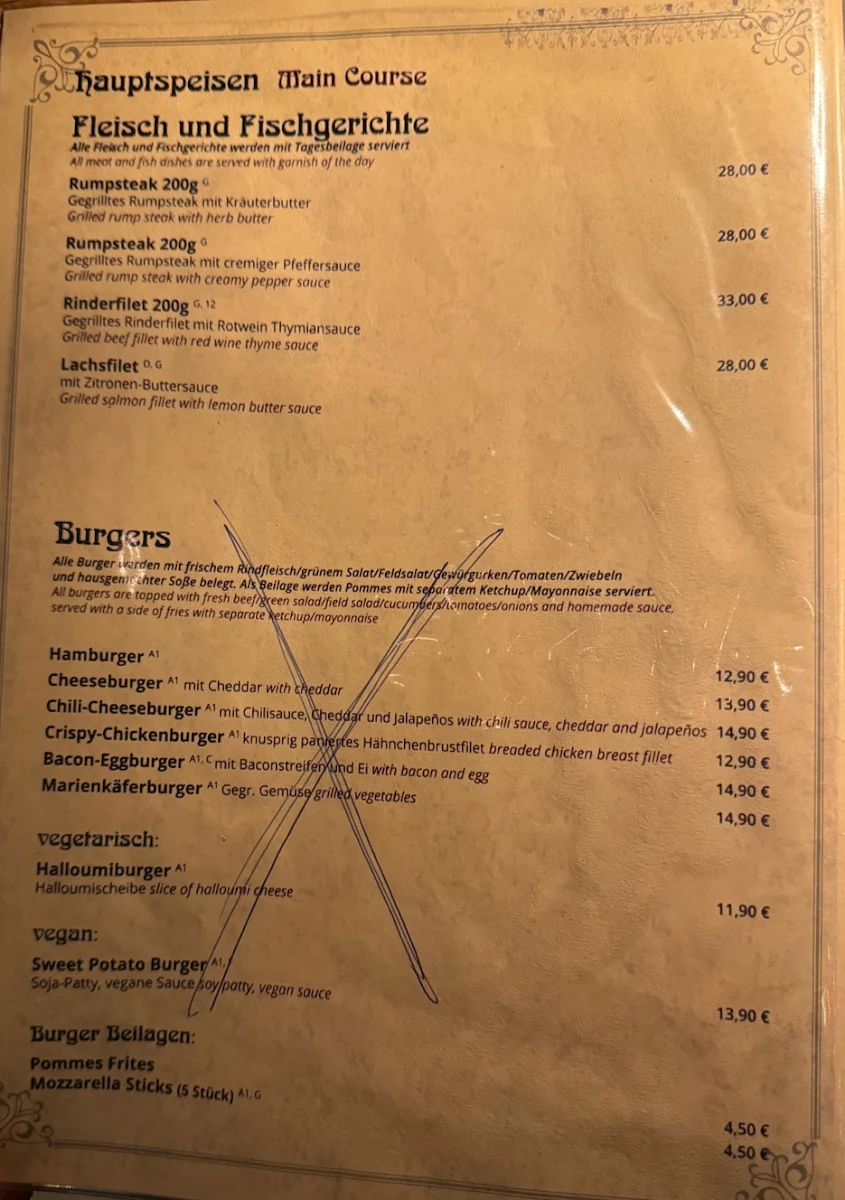 Speisekarte photo 2