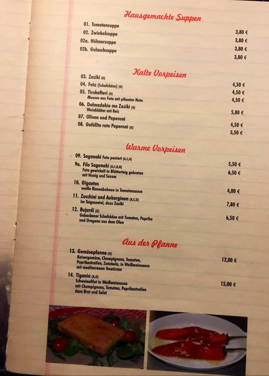 Speisekarte photo 6