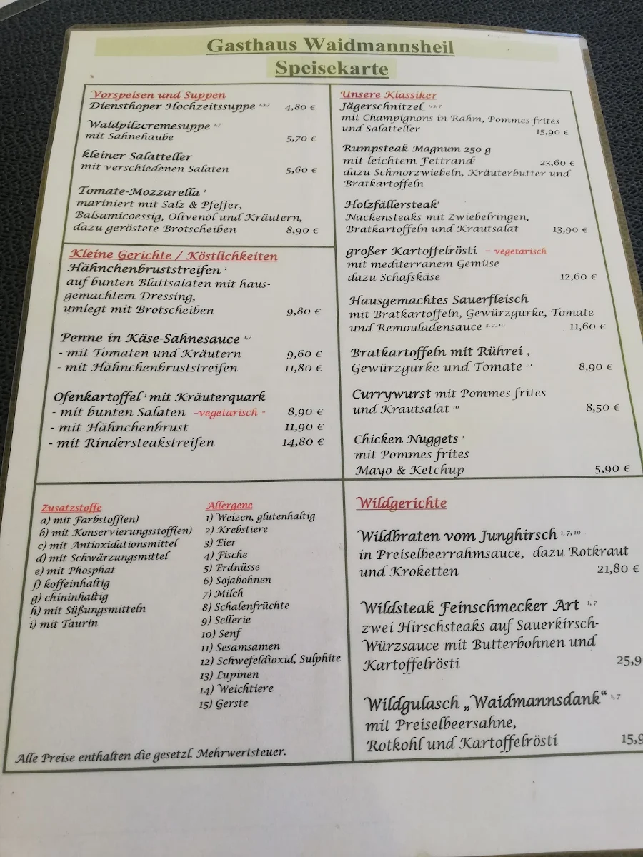 Speisekarte photo 2